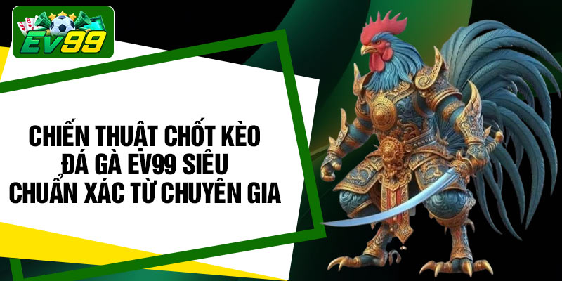 Chiến thuật chốt kèo đá gà EV99 siêu chuẩn xác từ chuyên gia
